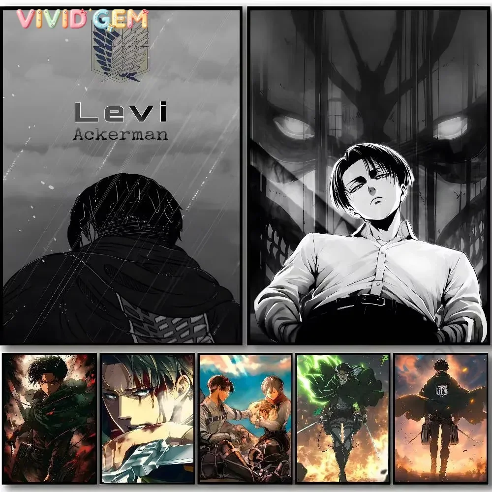 VIVID GEM Diamond Painting Attack On Titan Levi Ackerman Diamond Mosaic Handmade Art Exquisite Creative Gift Home Decoration
