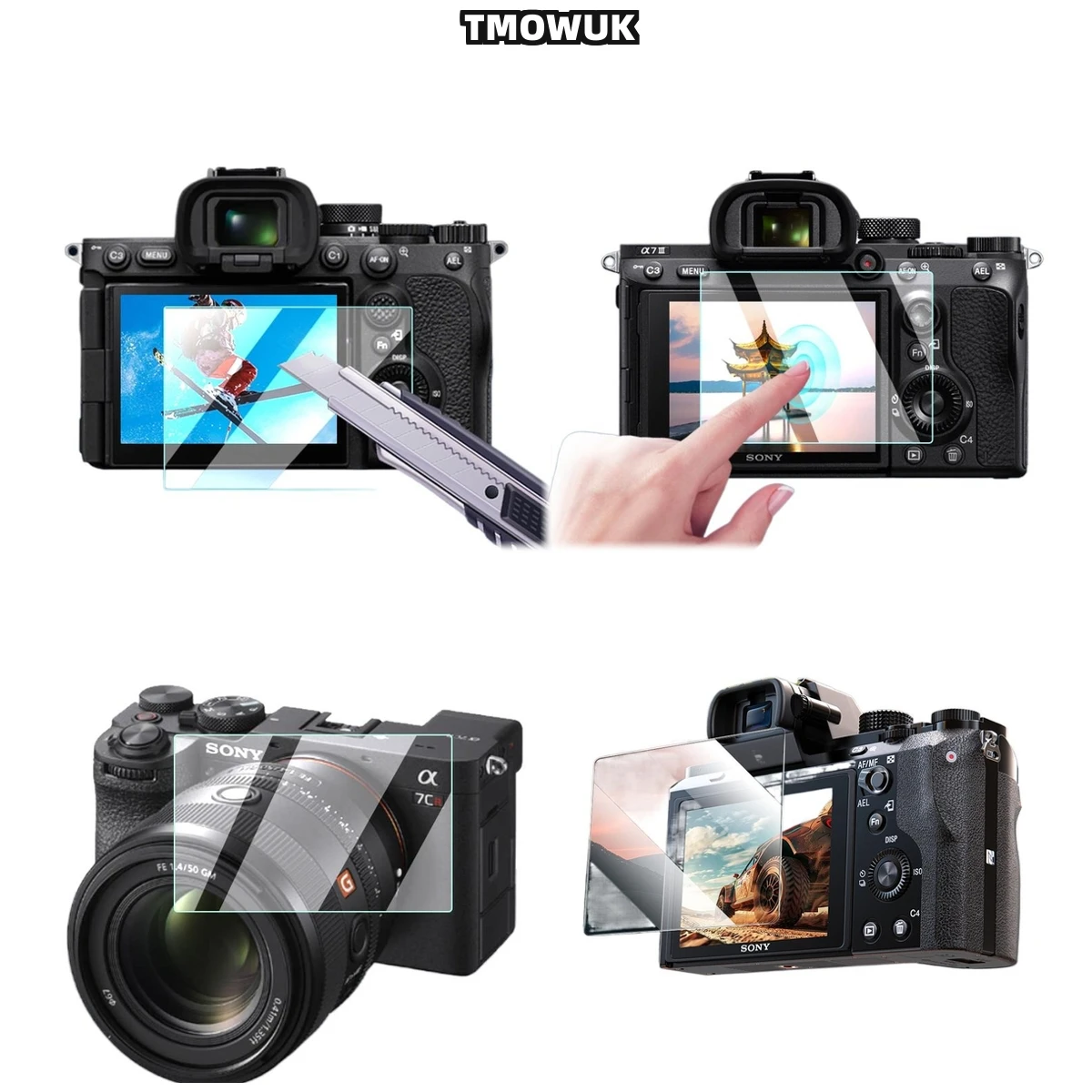 

For A7M4 A6700 A7C2 A7CR A7IV Tempered Glass LCD Protective Film 9H Hardness HD Clear Anti-Scratch