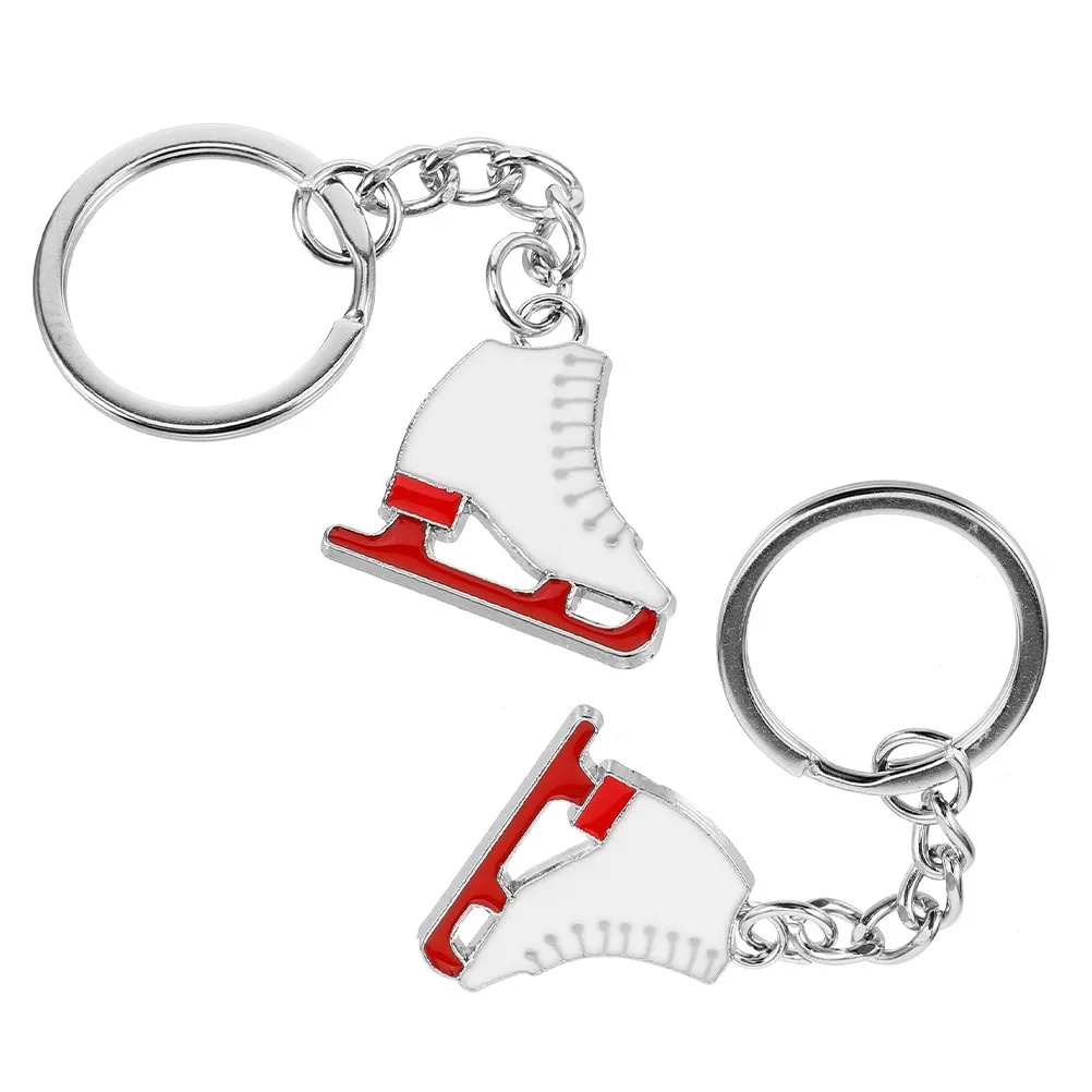 

2 шт. Брелок-подвеска для сумки в виде коньков из сплава, милый портативный аксессуар для коньков, сувенир для вечеринки
