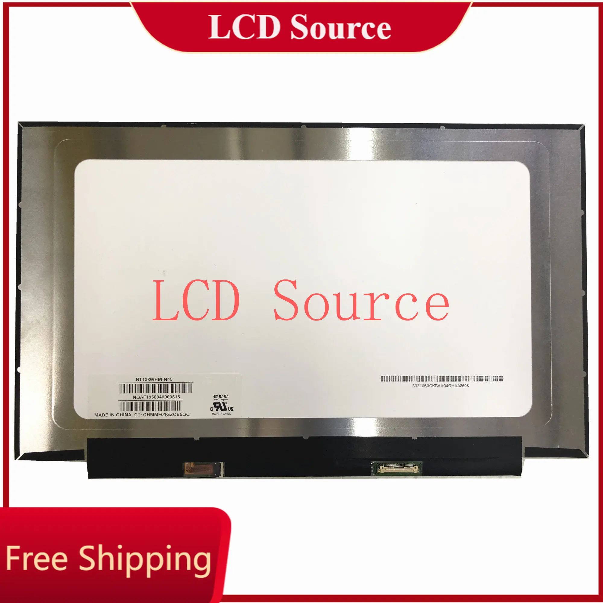 Pinos Laptopdisplay 30 Painel Tela Lcd de Matriz Nt133whm-n45 Nt133whm-n46 Nt133whm-n47 Nt133whm-n38 1366 × 768