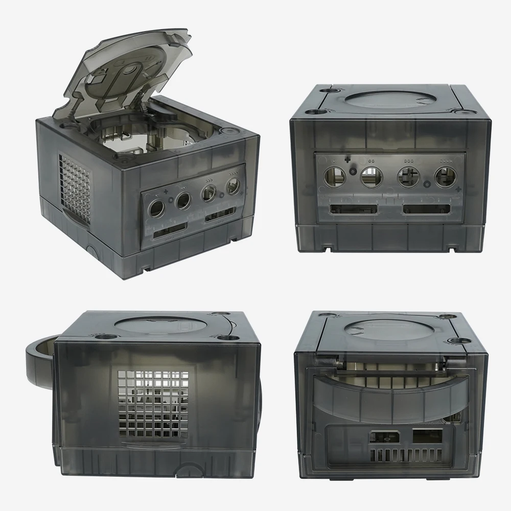 RetroScaler Transparent Box Replacement Case Video Game Console Shell  For NGC GameCube DOL-001 and  DOL-101 Retro Game Console