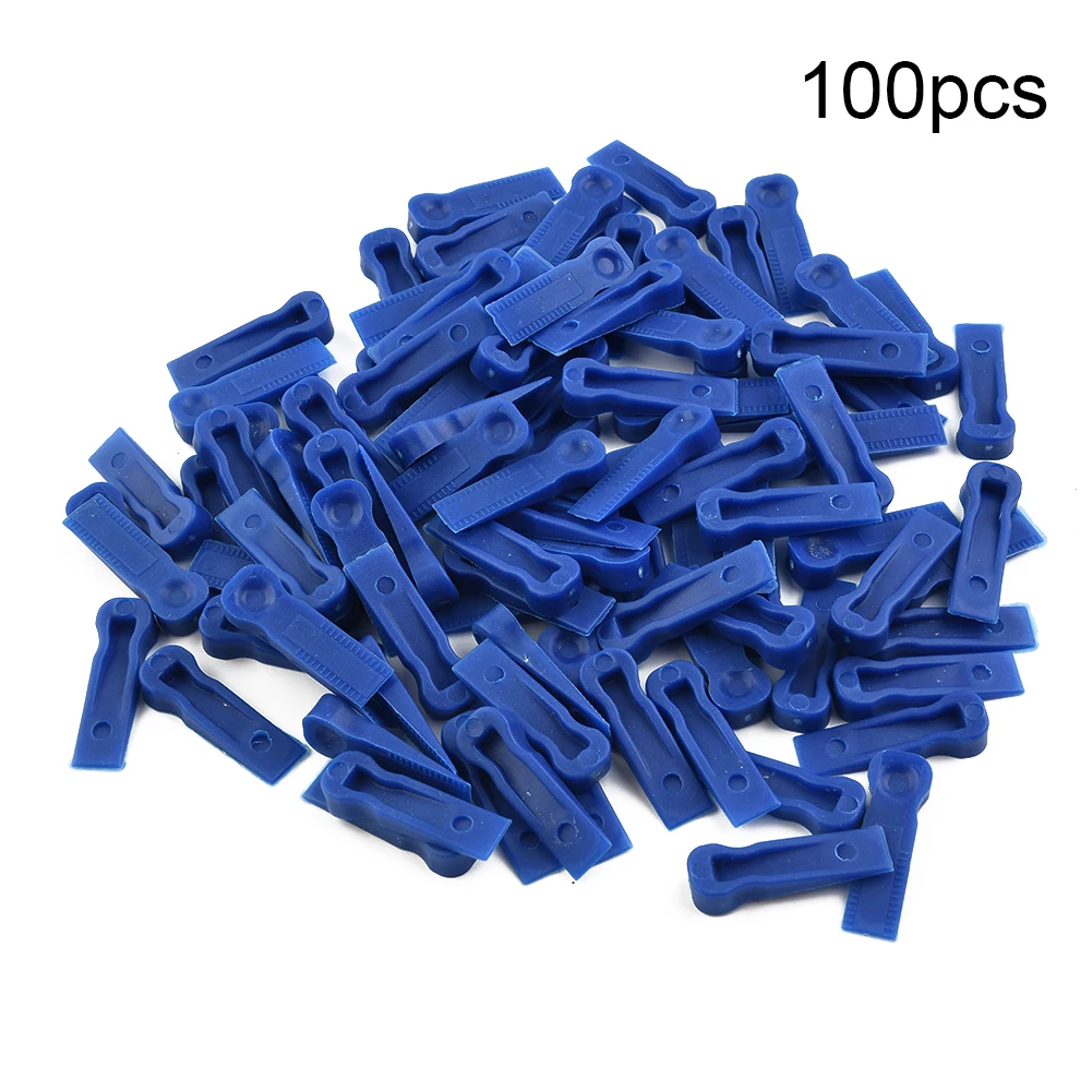 100 X Distanziatori per piastrelle in plastica Clip di posizionamento riutilizzabili Strumento per piastrelle per pavimenti a parete Costruzione di clip di posizionamento per livellamento riutilizzabile