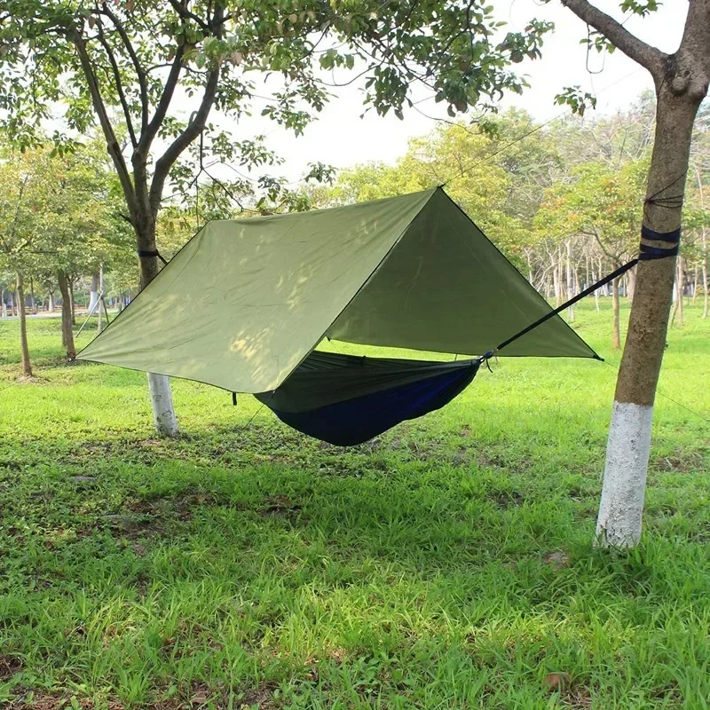 Camping Hammock with Bug Net and Rainfly Tarp,118x118in Portable Waterproof and UV Protection Hammock Tent for Indoor, Outdoor