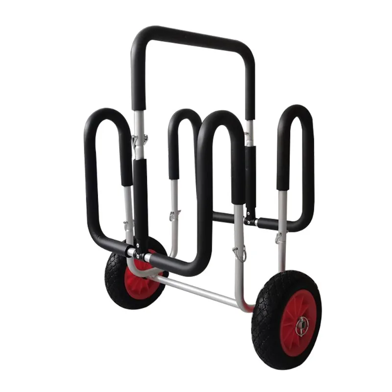 Single paddle board trailer, aluminum alloy portable surf paddle board mobile bracket
