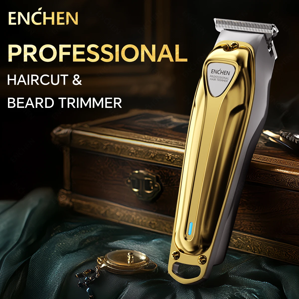 ENCHEN Sharp 5 Professional Hair Cut Beard Trimmer Long Lasting Type-C  Rechargeable 150 Mins Runtime  Self Sharpening Blades