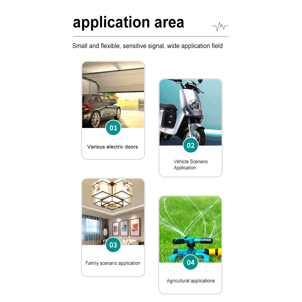 315/433MHz Transmitter Key Mini Copy Remote Control Butterfly 4 Button for Car Electric Garage Door