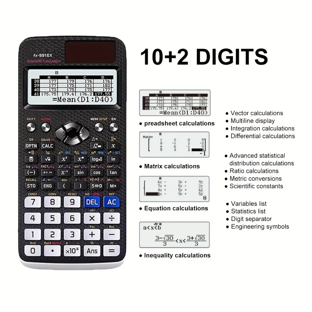 Multifunctional Science Function Calculator 552 Functions Student Exam Oriented Economical Packaging High-End Design