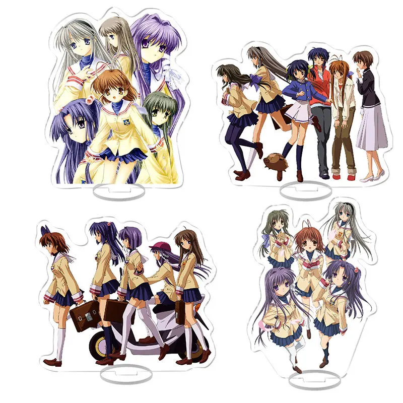 Clannad Furukawa Nagisa кристаллическая подставка, модель, украшение для тарелки, настольная фигурка, дисплей, подарок для друзей и девочек, периферийные товары с героями мультфильмов