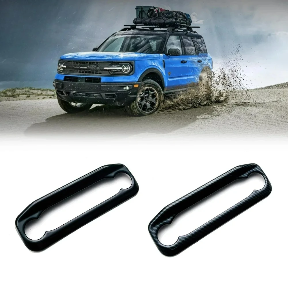 

For Ford BRONCO SPORT 2021 2022 Car Accessories Piano Black Central console adjustment frame decoration