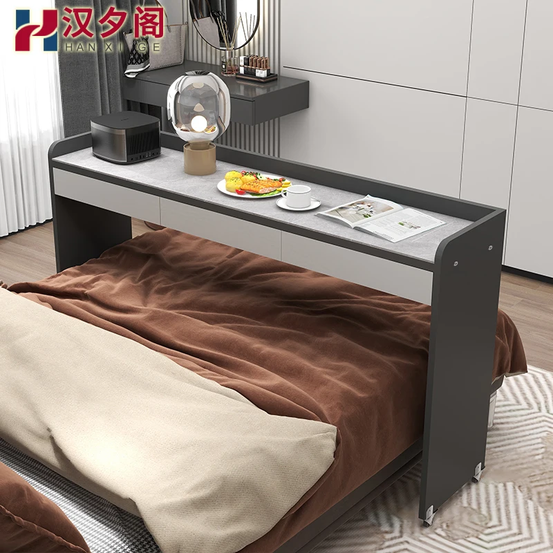 Desktop study table desk lazy removable cross bed bedroom computer table