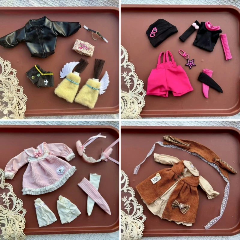 

30cm Doll Clothes Pretty Casual Changing Clothing 1/6 BJD Doll Princess Dress Skirts Outfit Set Girl Toy Gift Doll Accessories