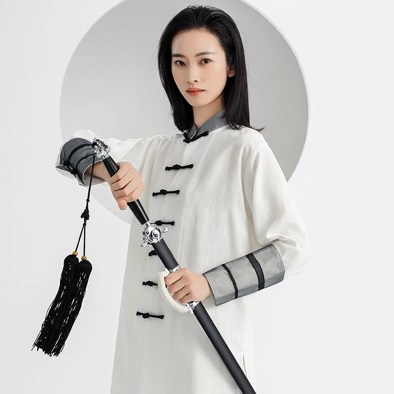 

25-стильный комплект костюма Тай Чи, унисекс, весенне-летняя форма для выступлений и командной практики Baduanjin