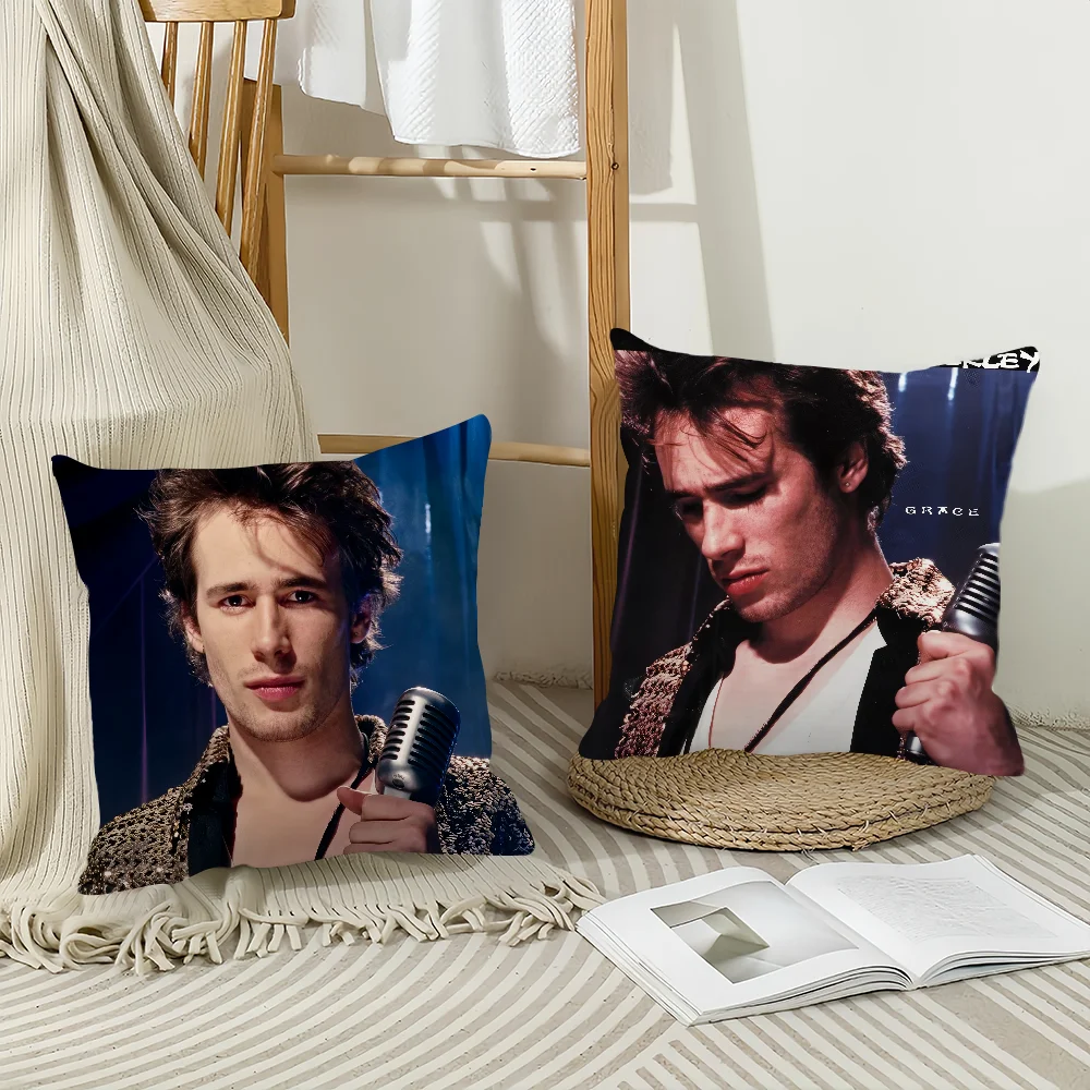Singer Jeff Buckley Pillow Case Office Cushions Suitable For Sofa Car Bedroom Decorative Cushion Cover