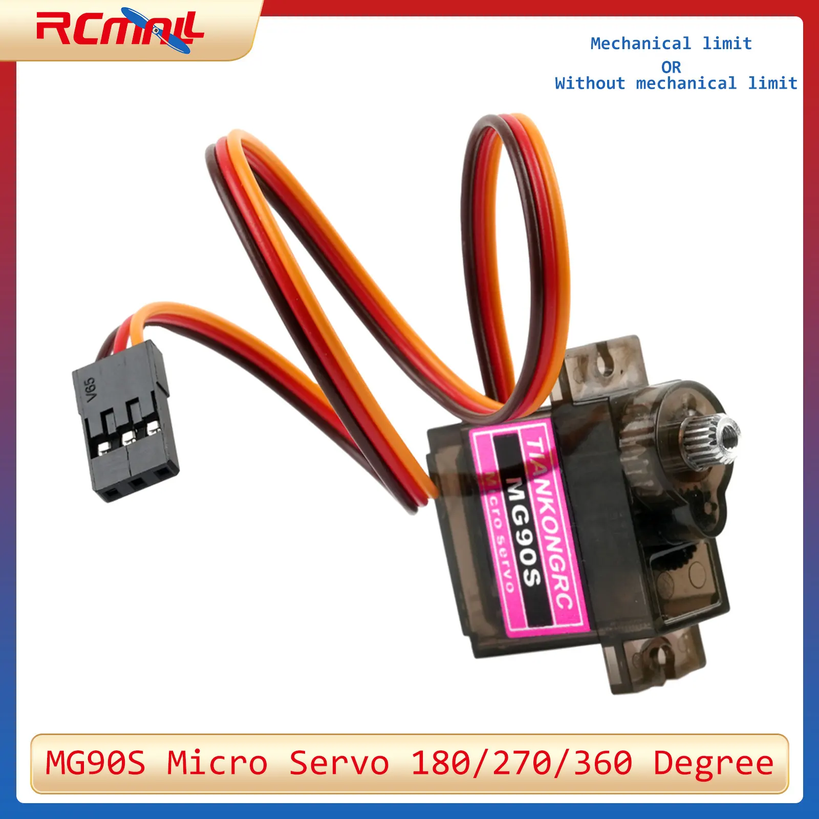 MG90S Micro Servo Metal /Plastic Gear 9g SG90 Enhanced Mini Servo Motor 180/270/360 Degree for Arduino RC Car Helicopter Drone