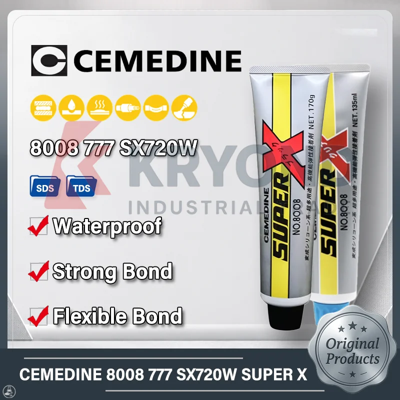 CEMEDINE 8008 777 SX720W Super X Silicone Compound High Temperature Insulating Sealant for Electronic Equipment 135ml 200g 333ml