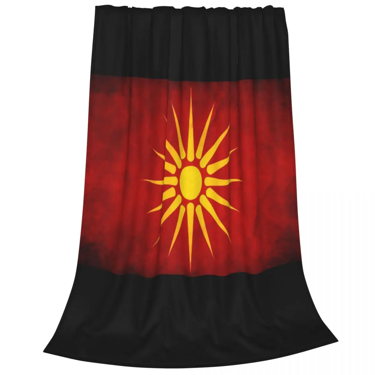 Macedonia Macedonian Flag Blanket Flannel Multi-function Sofa Throw Blankets For Couch Bedding Office Throws Bedspread Quilt