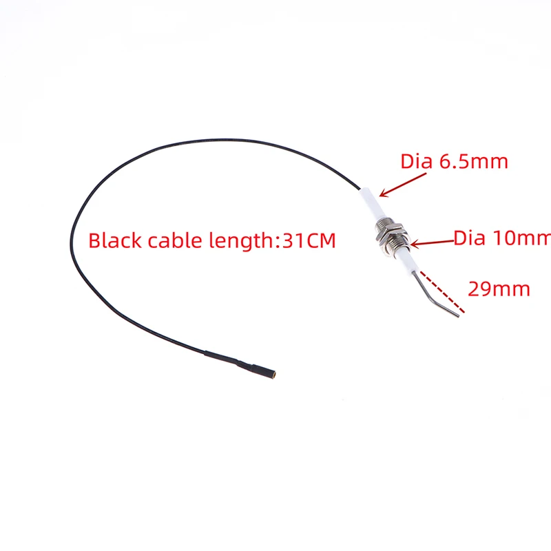 Ignition Plug Ceramic Electrode Igniter With Wire M10*1 Universal Gas Oven Heater Stove Ignition Accessories Electrode Spark 1PC