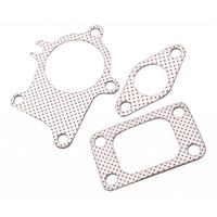 T3/T4 Turbo 5 Bolt Turbocharger Downpipe Gasket Combo Kit for Universal