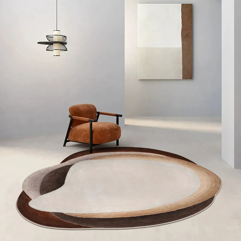 Irregular Shape Living Room Decoration Soft Carpet Large Area Rugs for Bedroom Washable Lounge Floor Mat Anti-slip Cloakroom Rug