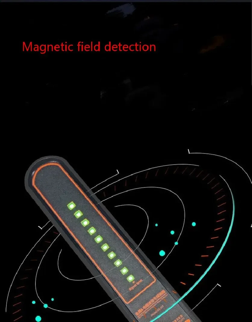 Metal/Electromagnetic Wave Signal Detector School/Airport Security Detection Location Finder Vibration/Sound/Light Alarm