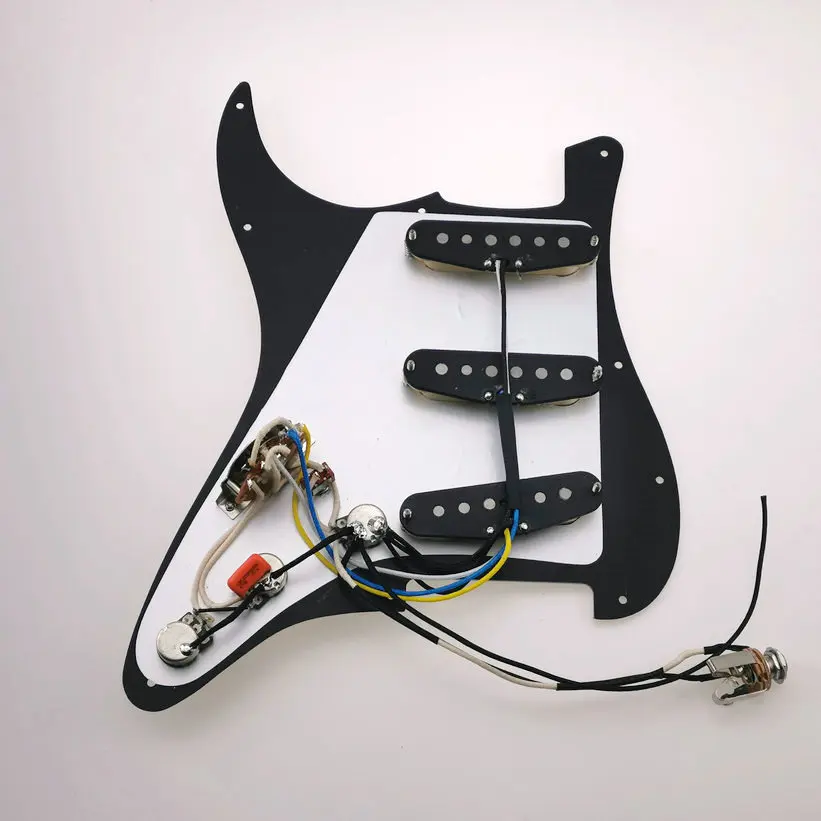 David Gilmour 7-Way type fully loaded pickguard AlNiCo Pickups Single coil