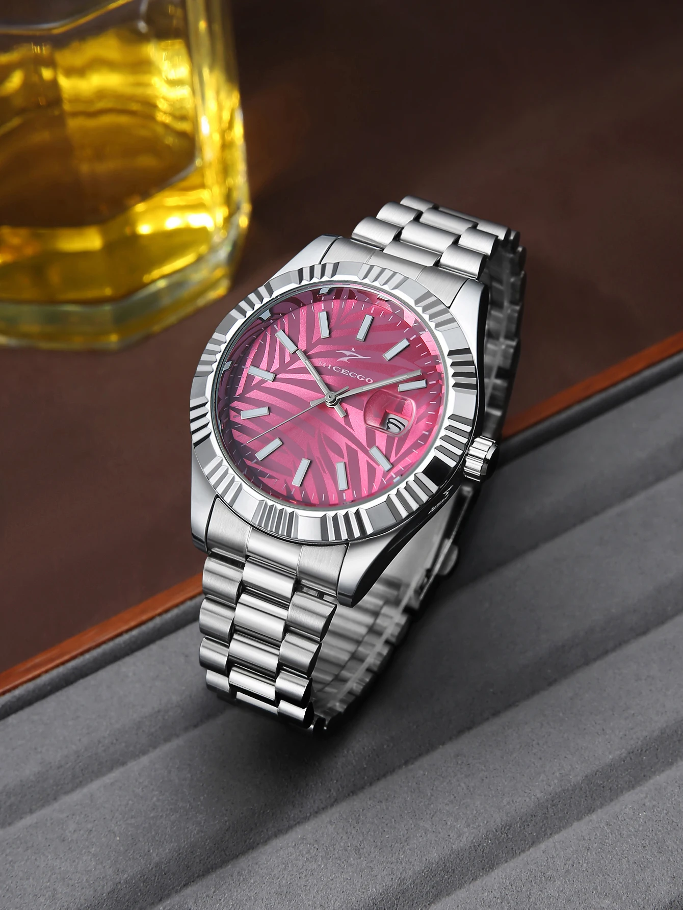 Stylish and Simple Business High-End Men's Quartz Watch, with a Fashionable Stainless Steel Strap, Perfect as a Father's Day and Student Gift