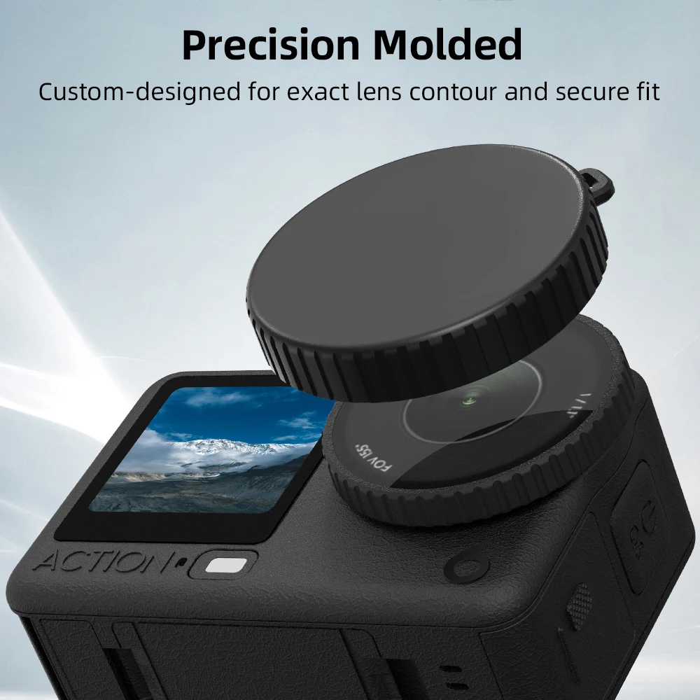 For DJI Osmo Action 6 Camera Lens Dust Cover,Non Slip Silicone Dust-Proof Protective Cover Case Cap for DJI Action 6 Accessories