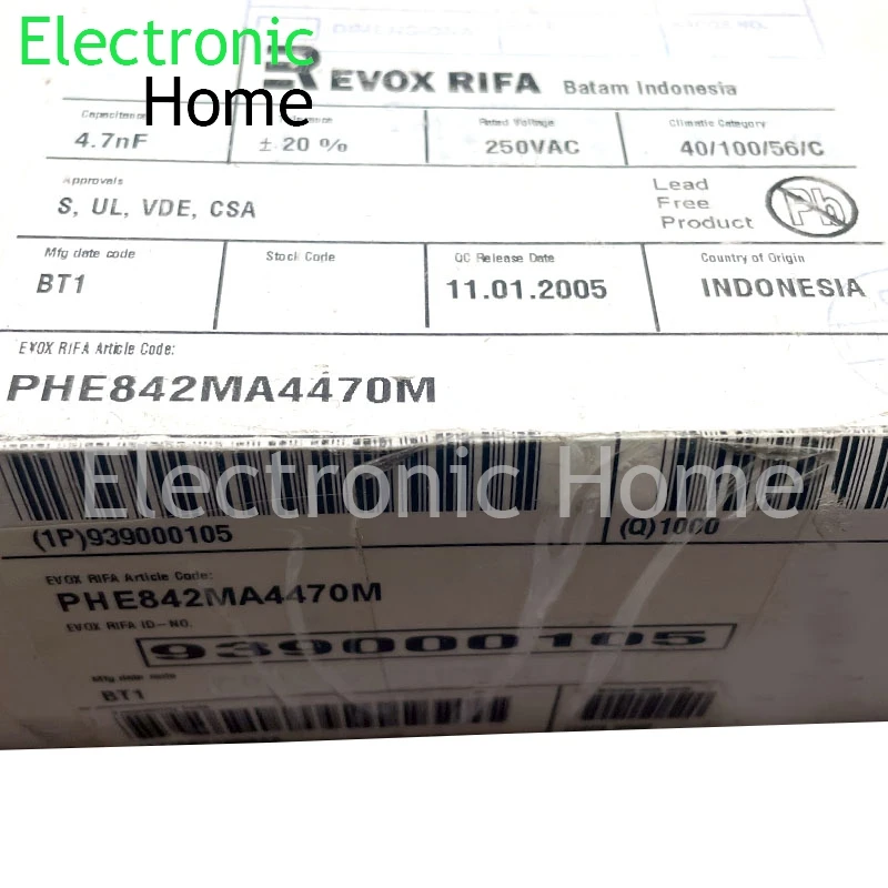 30 قطعة/الوحدة RIFA MKP 472 4.7nf 4700pf 250v 300v 1000v 1kv Y2 فيلم الأمان مكثف 12.5x9.5x4 مللي متر دبوس تباعد 10 مللي متر #3