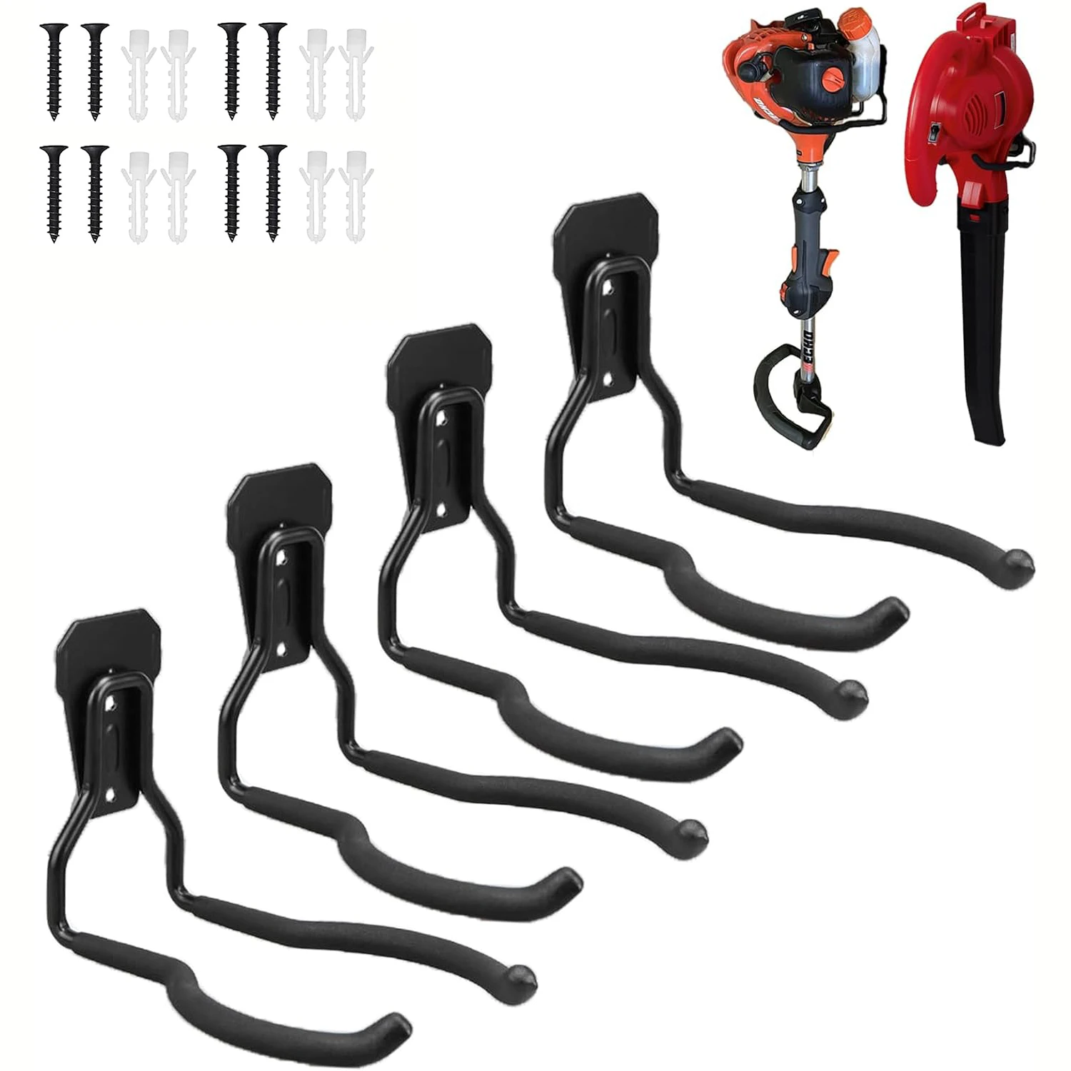 1/2/3/4 Pack Garden Power Tool Hanger,garage Wall Hooks,weeding Racks,skewer Trimmer Hanger,weeder Hanger,garage Tools Organize & Storage Utility