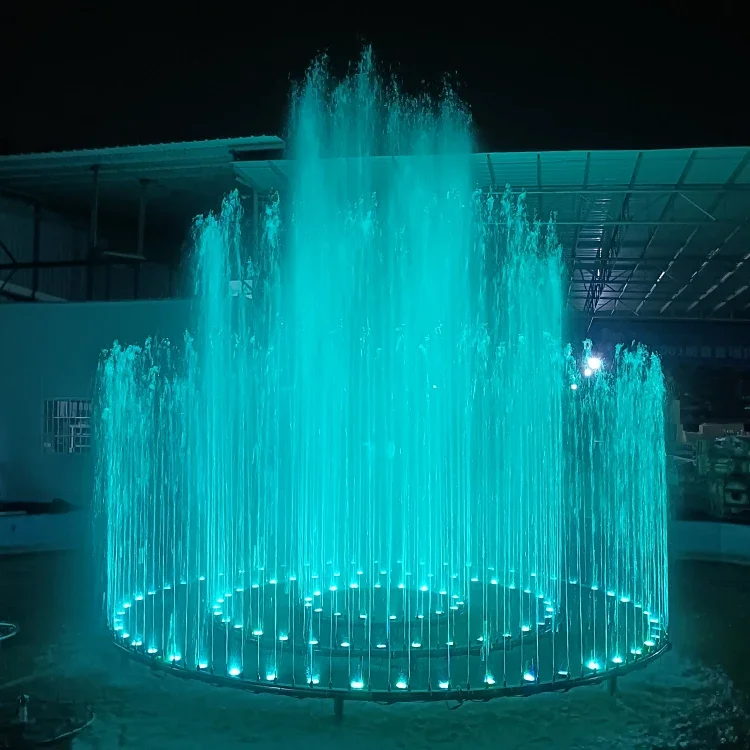 Free Design Outdoor Pool Pond Fountain Musical Water Fountain With Colorful Lights