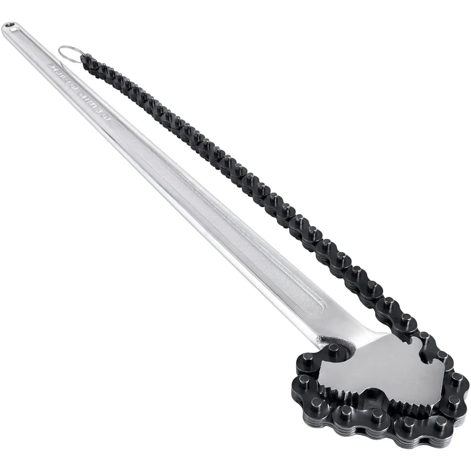

24inch Chain Wrench Carbon Steel Chain Pipe Wrench Heavy Duty 6.7inch Diameter Capacity Chain Strap Filter Wrench