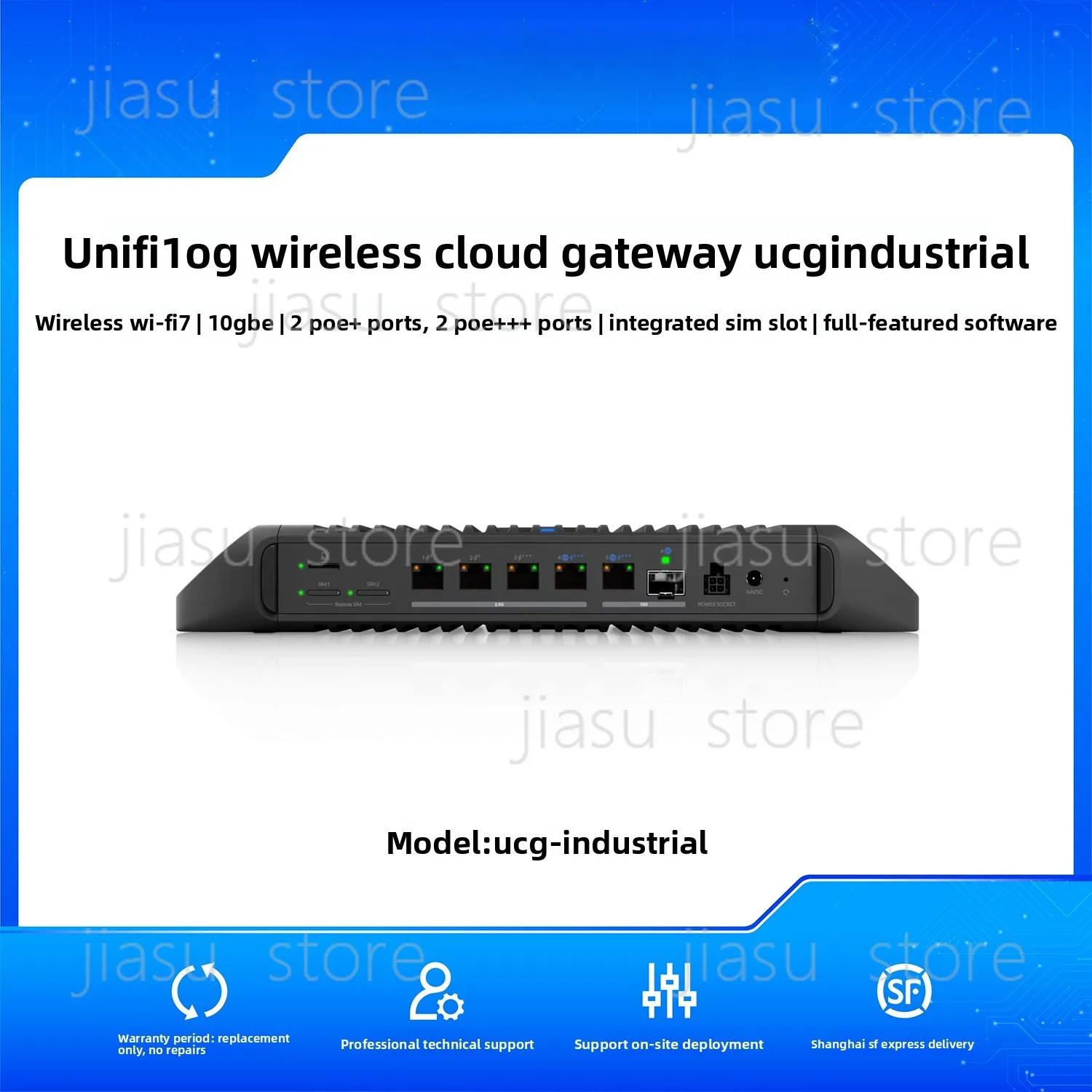 10G Desktop Rack Wi-Fi Cloud Gateway Router Compatible with Network Access Control