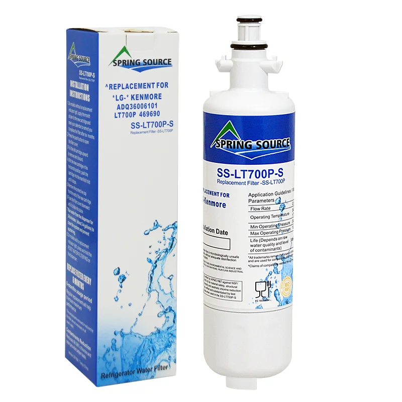 Substituição do filtro de água refrigerador, ADQ36006101, LT700P, ADQ36006102, LFDS22520S, LFXS24623S, LFXS30766S, LFXS29766S