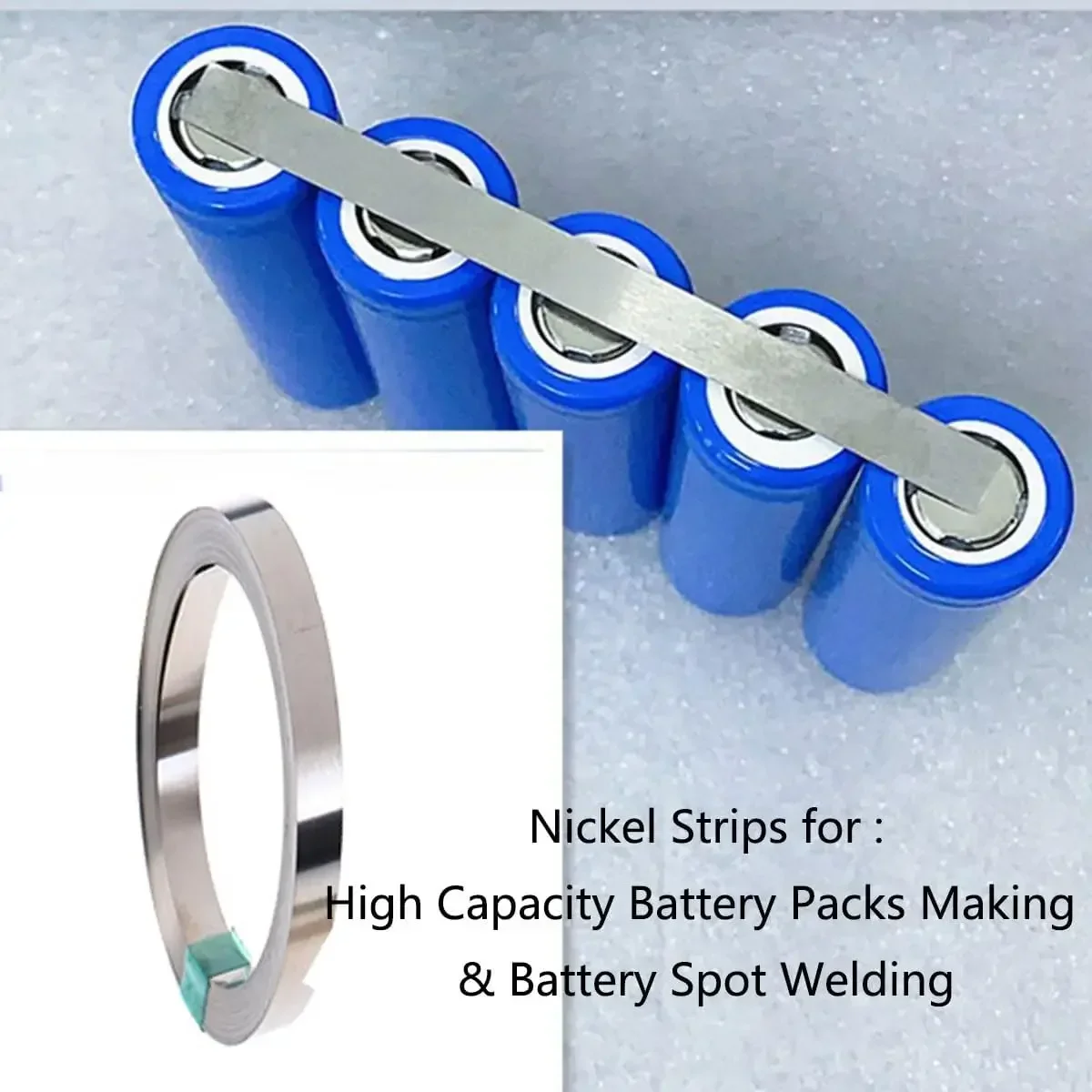 10m/Roll 18650 Li-ion Battery Nickel Plated Strip Connector 0.1mm 0.12mm 0.15mm 0.2mm Battrey Connector Spot Weld Steel Belt