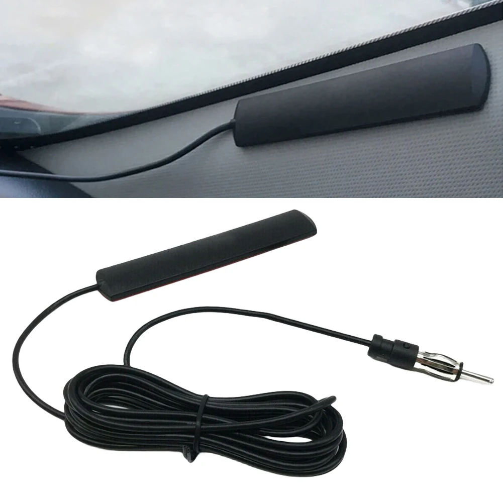 DC 5-12V Car Electronic Radio Antenna 85-860Mhz Car AM/FM Radio Aerial Signal Amplifier Booster Antena for Car Truck Motorcycle