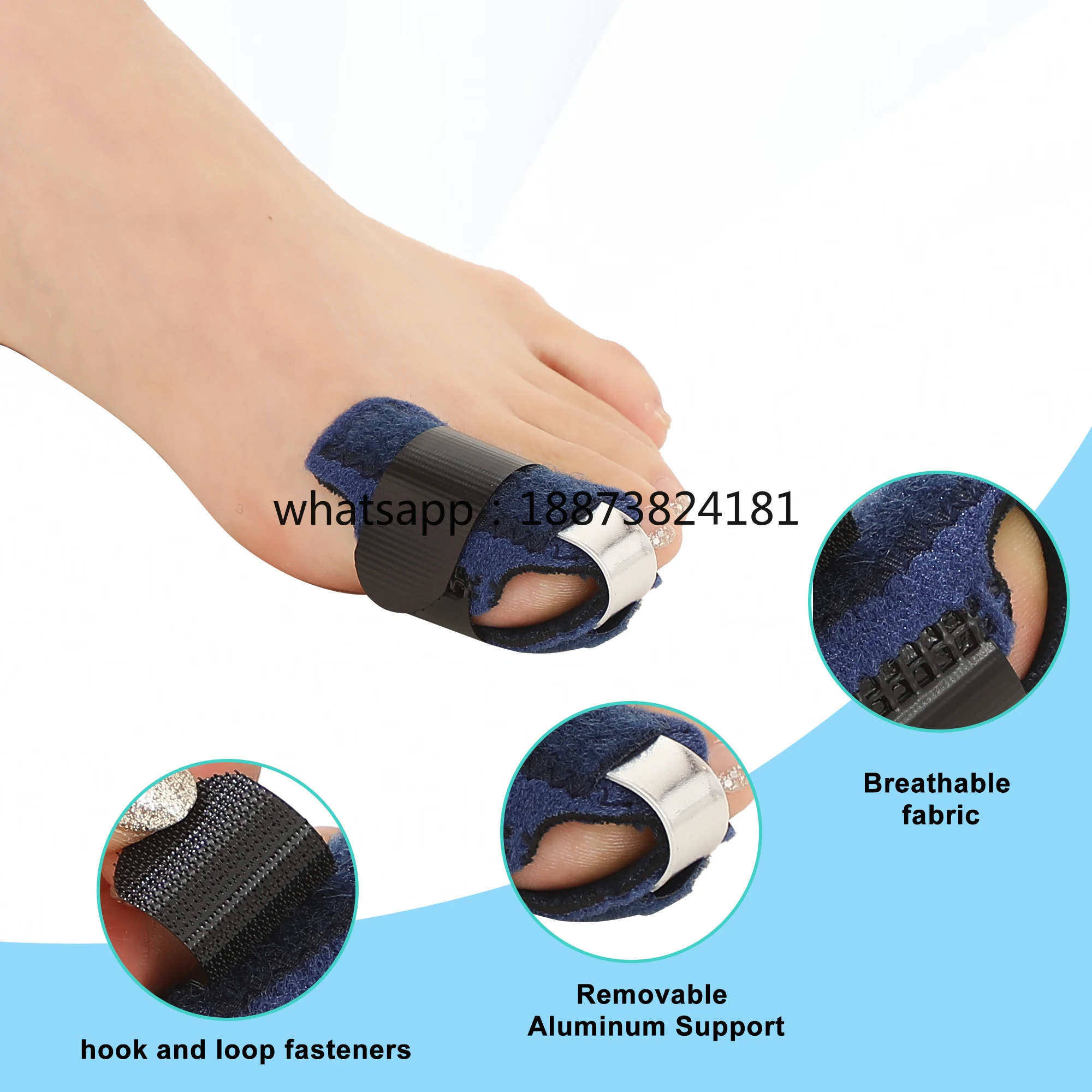 Best Selling Medical Device Adjustable Toe Splint Straightener Alignment Corrector Relief Toe Care Support Brace fast shipping
