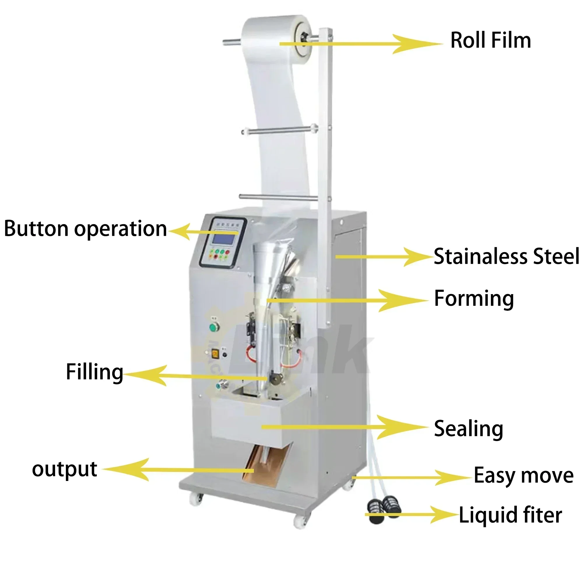 Machine d'emballage automatique de liquide de bonbons de glace de sucettes de pop de glace emballage de machines