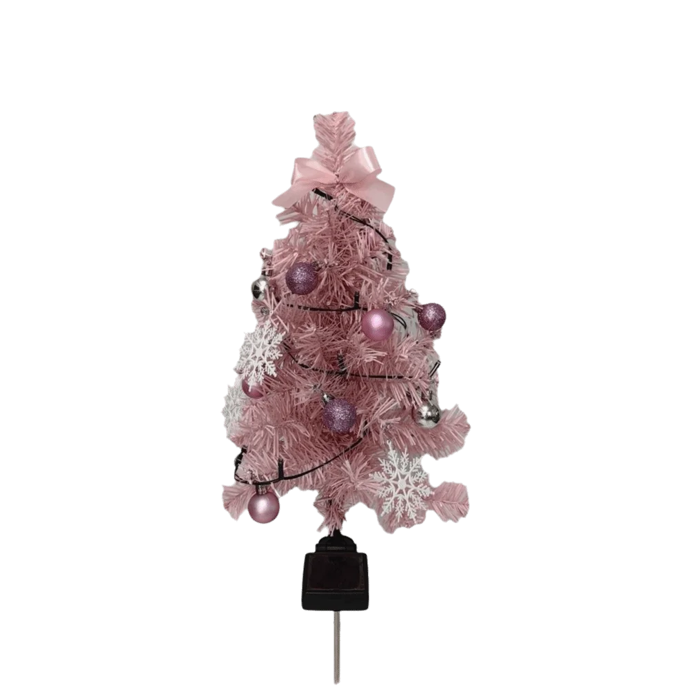 Realistic Solar Christmas Tree Lights Waterproof Creative Christmas Garden Floor Lamp Cordless Ground Mounted