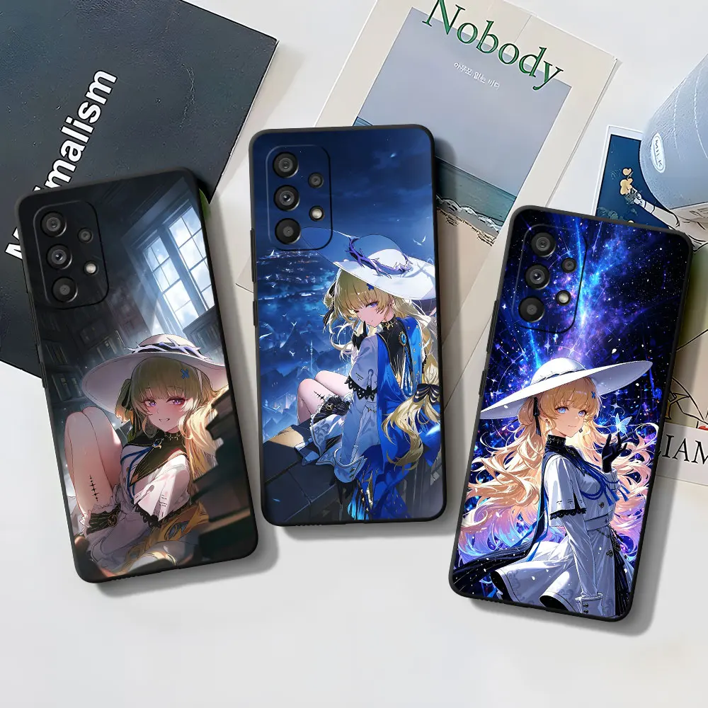 Phone Case for Samsung Galaxy A15 A55 A16 A54 A34 A12 A14 A33 A21s A17 A53 A35 A51 A57 A11 A22 TPU Cover Phoebe Wuthering Waves