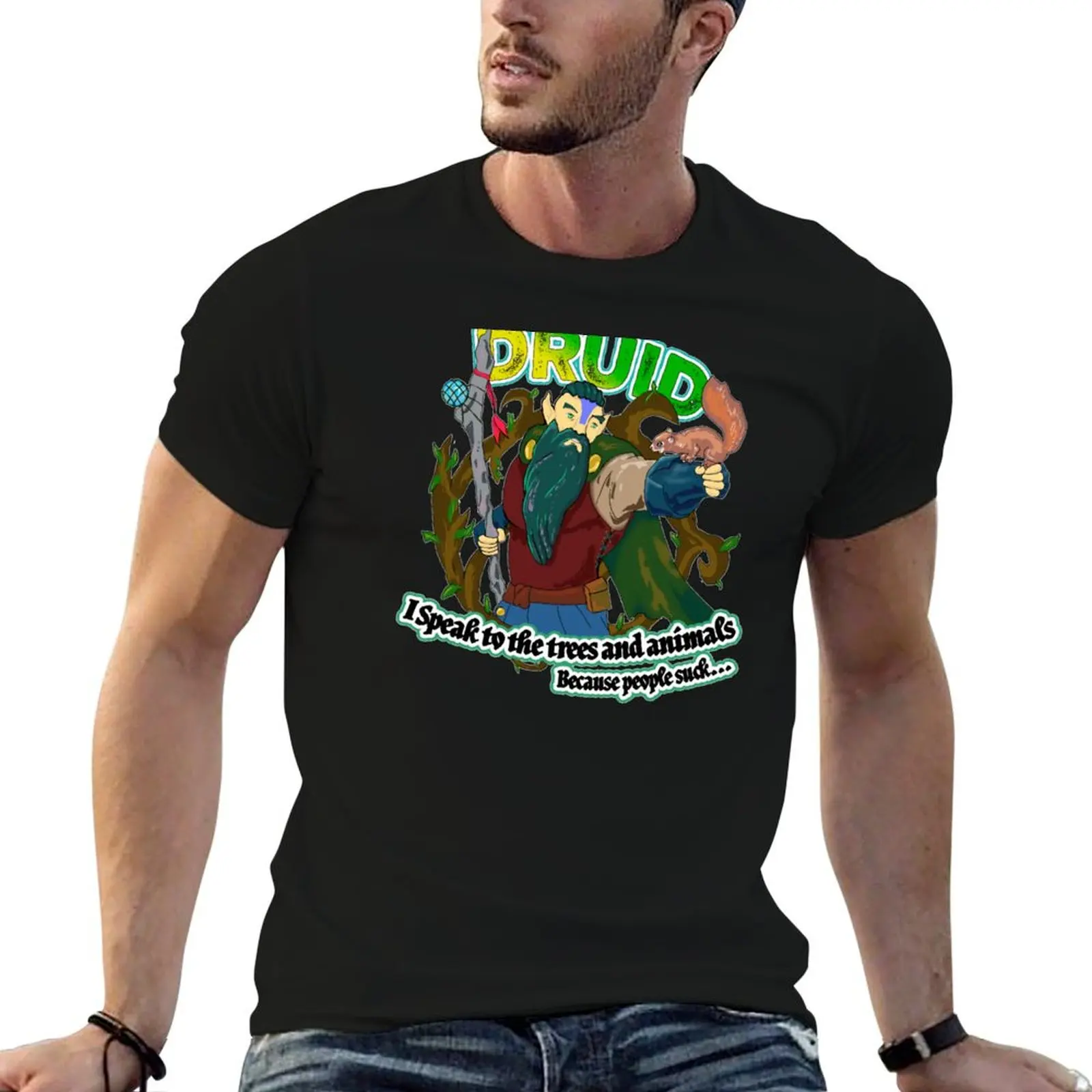 Druid T-Shirt cute clothes heavyweights plain black t shirts men