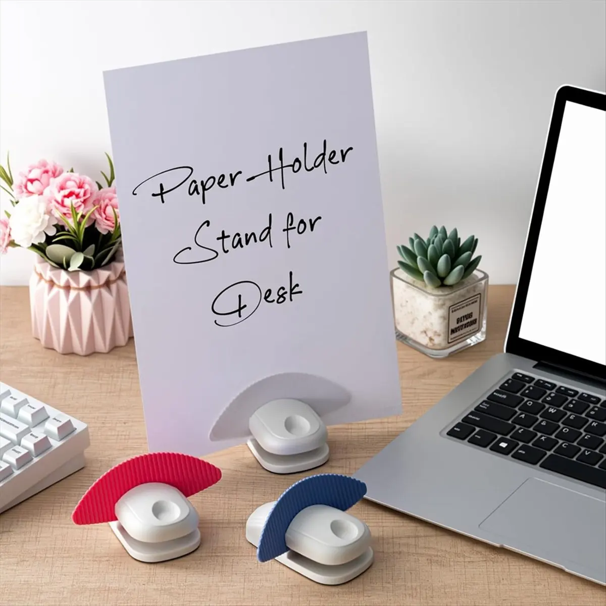 NEW 3 Pcs Paper Holder Stand for Typing Non-Slip Mat Desktop Folder Document Holder with Anti-Slip Pads Portable Copy Stand