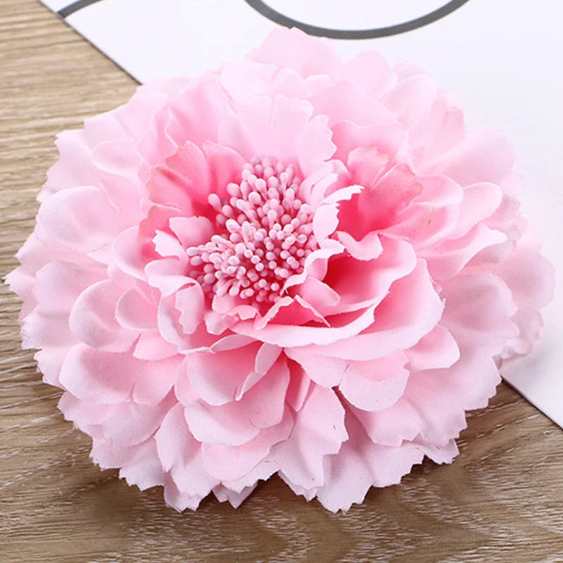 Bride Hair Accessories Wedding Single Party Shooting Props Floral Fall Peony Hair Flower Clips Brooch Boutique Hair Accessories image 2