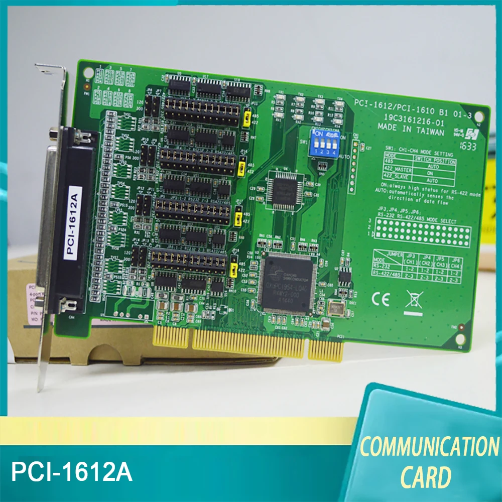 PCI-1612A для соответствия спецификации шины Advantech, 4-портовая коммуникационная карта RS-232/422/485