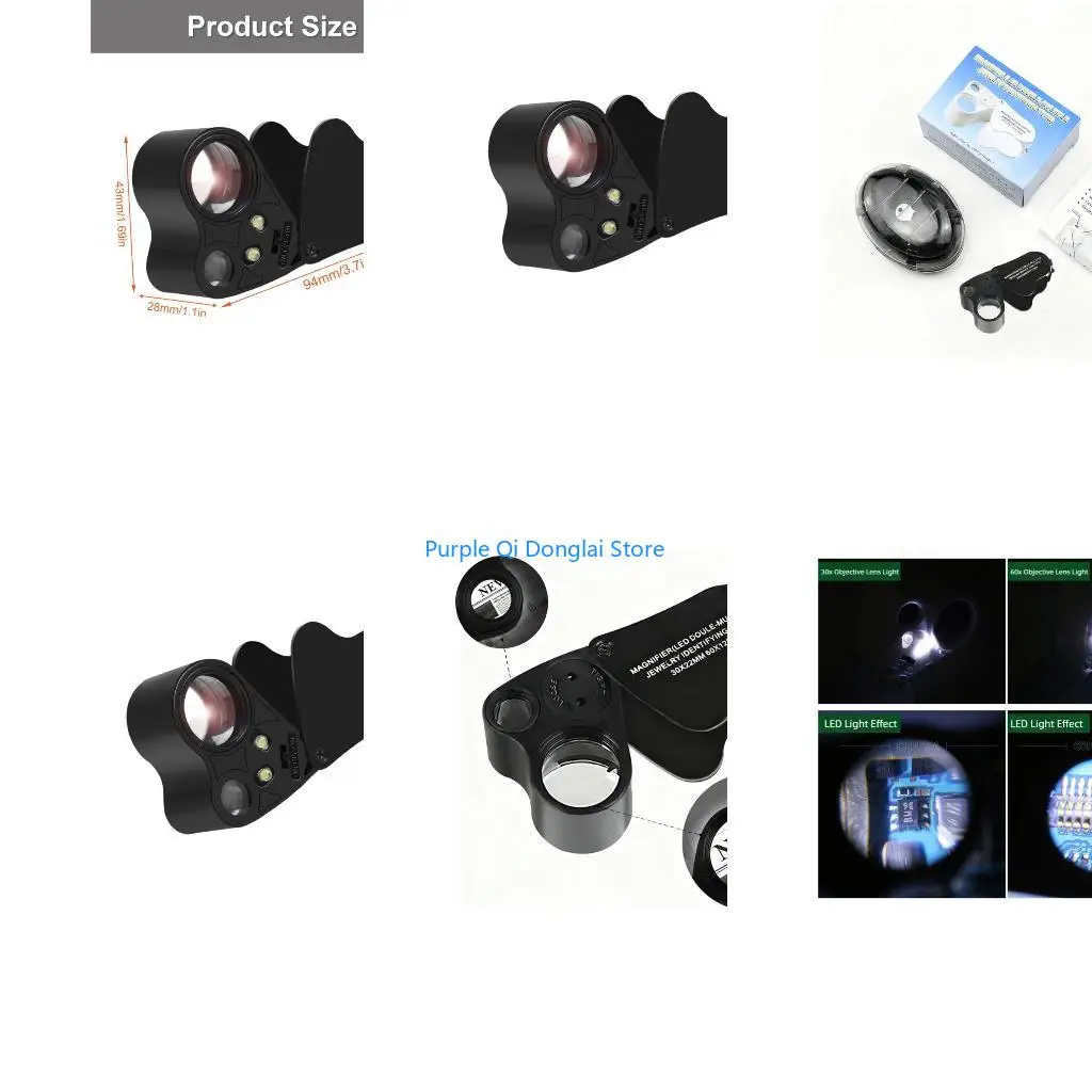 L21E Portable Gemstones Loupe Multi Magnification for Professional Jewelry Appraisal