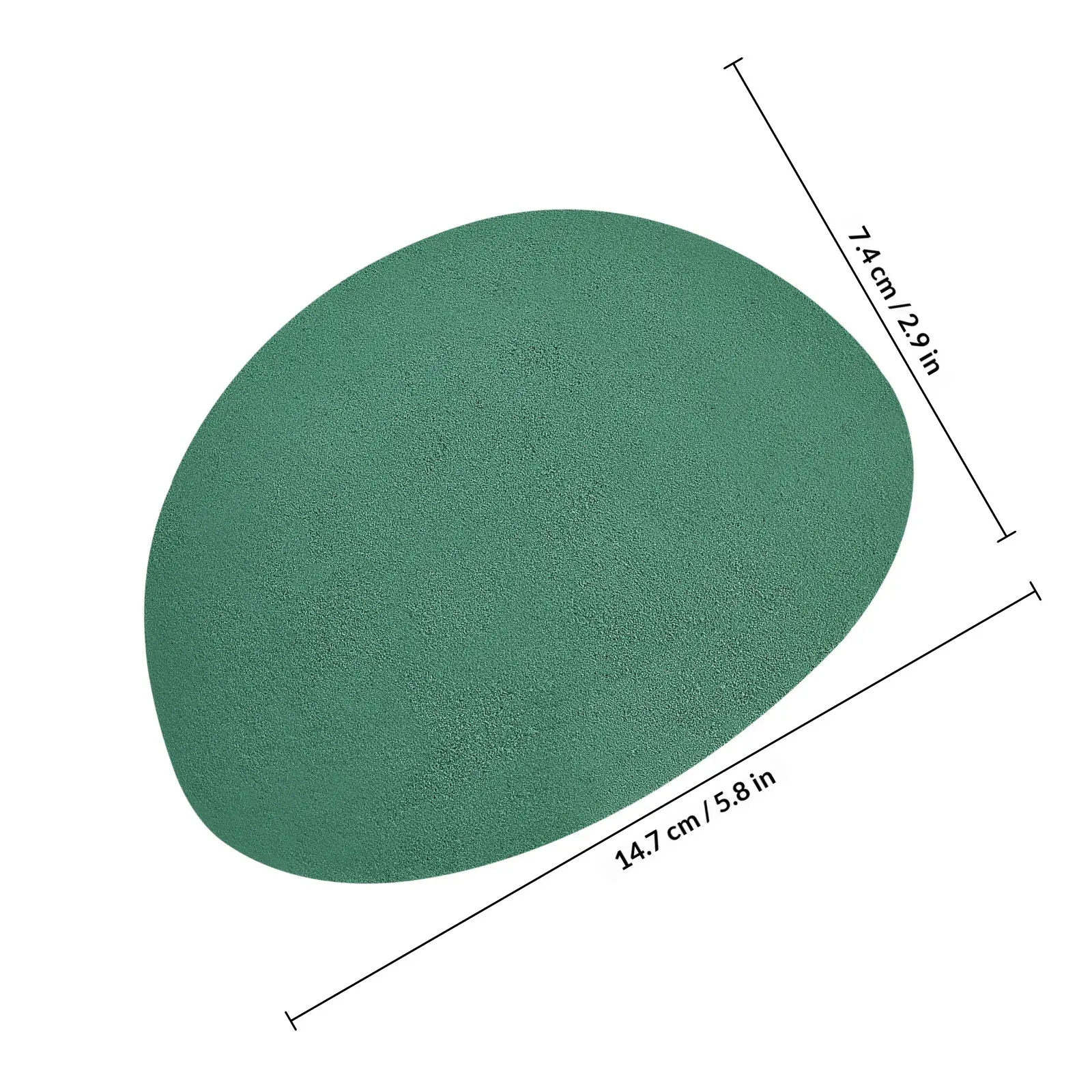 2Pcs Green Half Round Floral Dry Foam Balls Semi Sphere Shape for Artificial Flower Arrangements Table Decor Event Centerpiece view 3