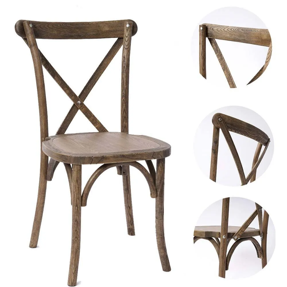 Country Cross back wedding chairs for country-themed parties or events