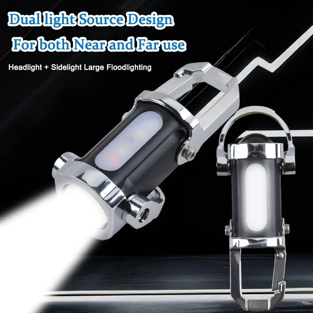 1200LM Super Bright Mini Keychain Flashlight Ultra-Bright LED Keychain Portable LED Work Light with Power Bank 3 Modes