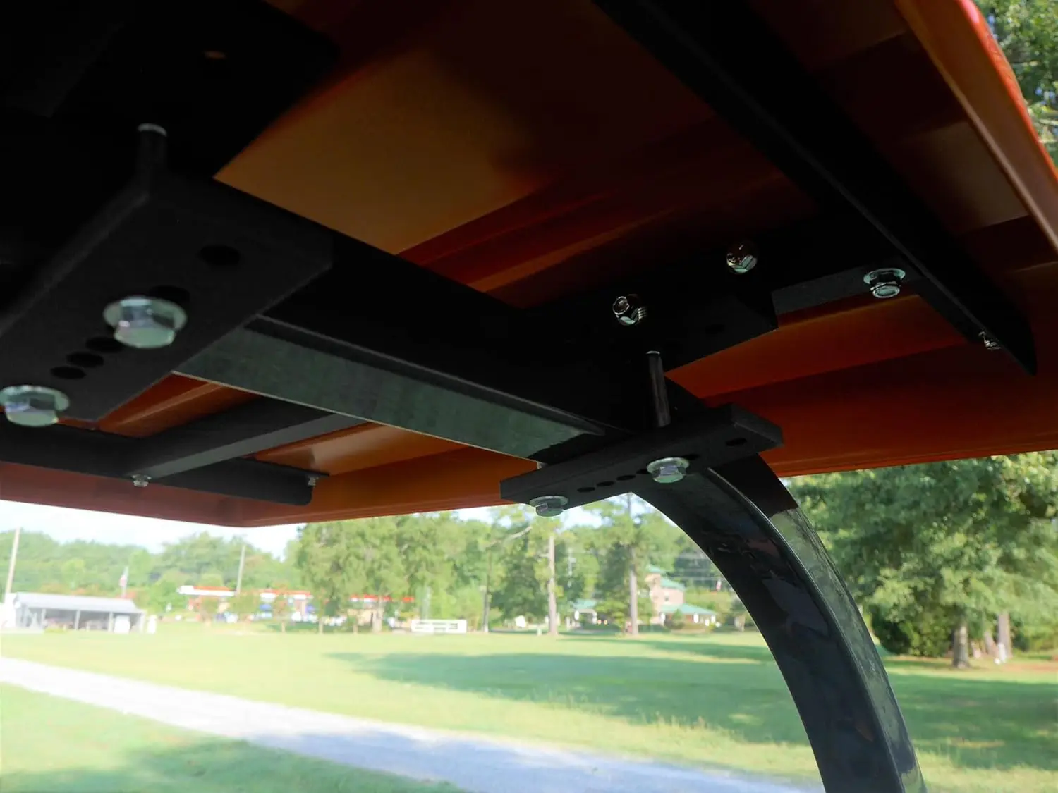 Dossel universal para trator e cortador de grama superior 36 polegadas laranja - fabricado nos EUA