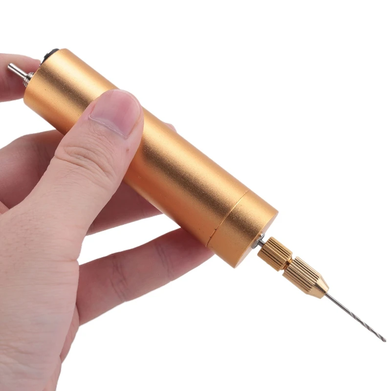ABUL-Mini Electric Drills Handheld Micro- USB Drill Professional Hand Drill With 3X Drill Bits