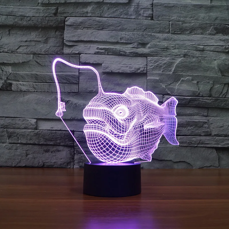 

Рыба Touch 3d светодиодная лампа прикроватное детское украшение креативный светодиодный ночник Luminaria Led Usb детская лампа